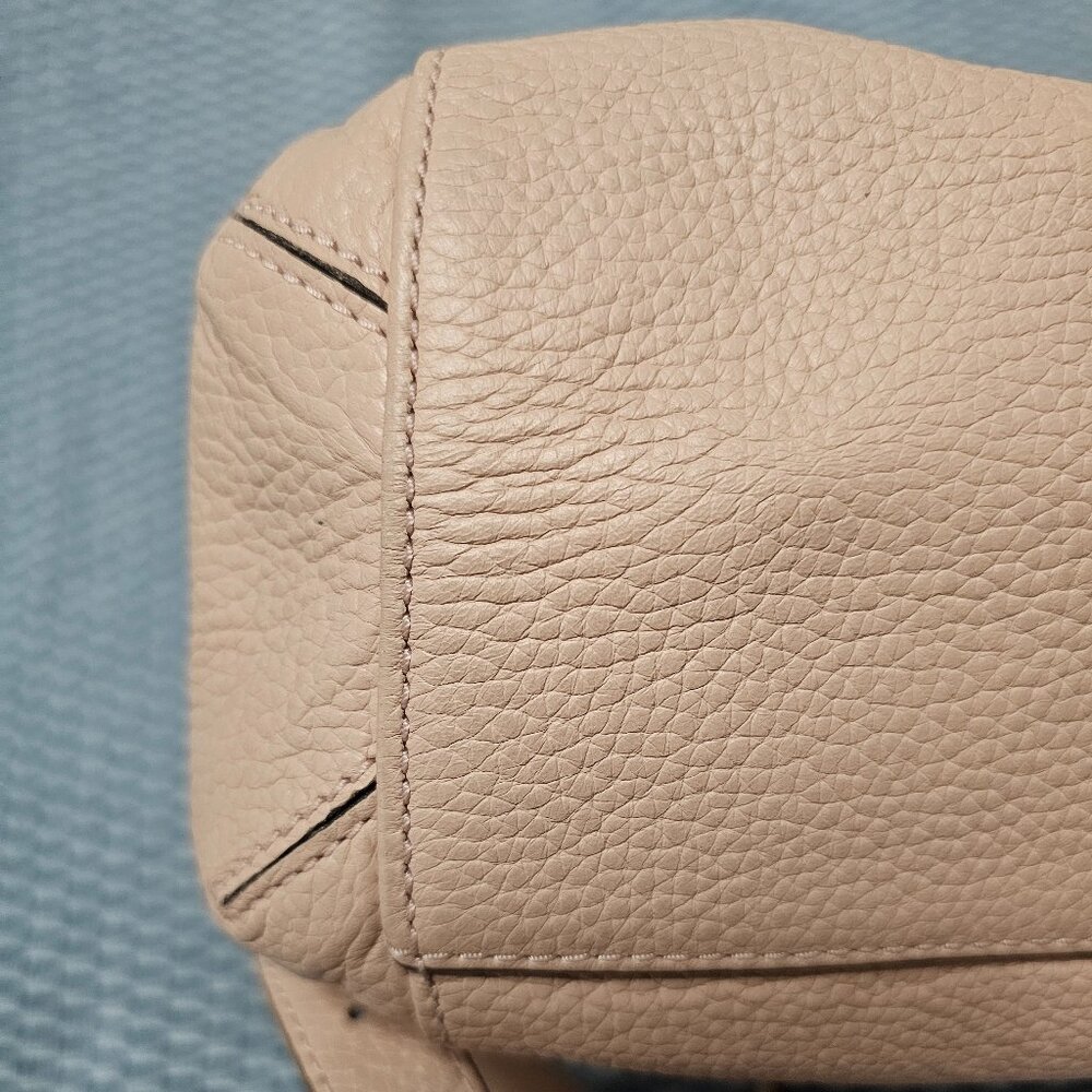 Michael Kors Blush Pink Pebble Leather Backpack - Studded Crystal Flap Bag - Picture 5 of 6